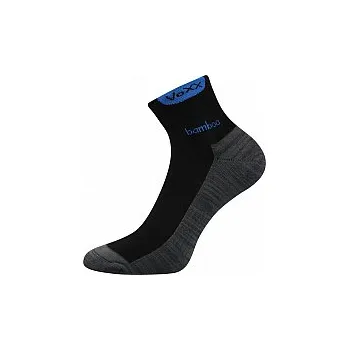 Dámské ponožky Dámské-pánské bambusové ponožky Brooke - Fuski Boma - střední výška - barva černá (- lem ponožek je nad kotník)