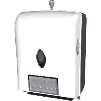 Zásobník na papírové ručníky Sanela Plastové doplňky - Automatický zásobník na papírové ručníky, bílá SLZN 85