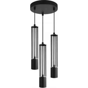 LED stropní svítidlo závěsné lustr ČERNÁ trubice GLAMOUR nad stůl ostrov GU10