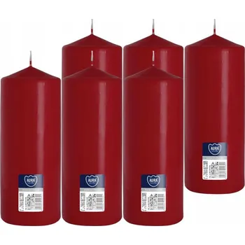 Svíčka Tradiční parafinová svíčka BEZ VŮNĚ Bispol 6 ks