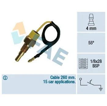 Teplotní spínač, varovná kontrolka chladiva FAE 35790