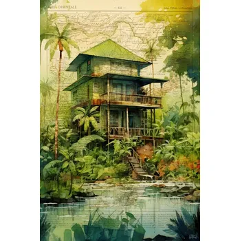 Plakát Plakát, Obraz - Jungle House, Thomas Chedeville