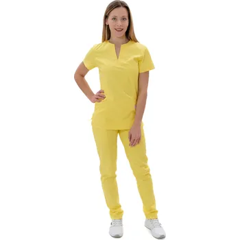 Zdravotnický oděv Perlička® Zdravotnická košile LILI SATTÉ Žlutá Barva: Žlutá, Velikost: 38