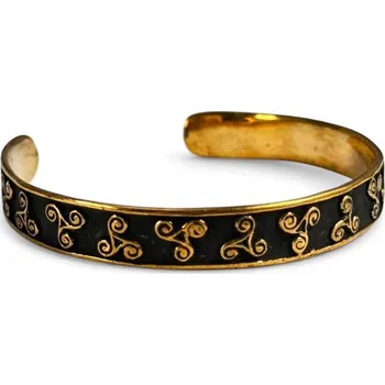 Náramek Megalith MERIDA, keltský bronzový náramek s triskely