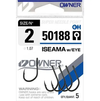 Rybářský háček OWNER Háčky Iseama 50188 VELIKOST: 2, Balení: 5