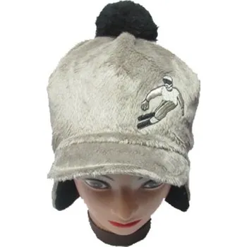 Čepice obvod 54-Chlapecká zimní flaušová čepice - hnědá barva