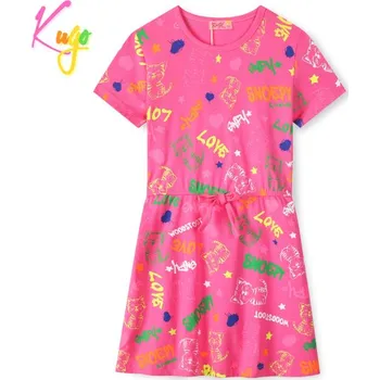 Dívčí oblečení DÍVČÍ ŠATY malinové Kugo CS1026