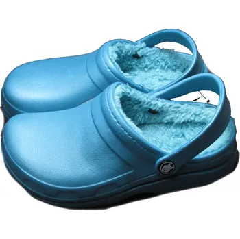 Chlapecké pantofle Listar 8861C Dětské gumové zateplené nazouváky tm.tyrkysové