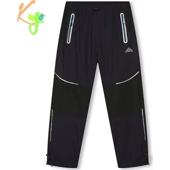 Chlapecké kalhoty DĚTSKÉ ZATEPLENÉ KALHOTY tm.modrá Kugo DK7137 (Dětské zateplené šusťákové kalhoty)