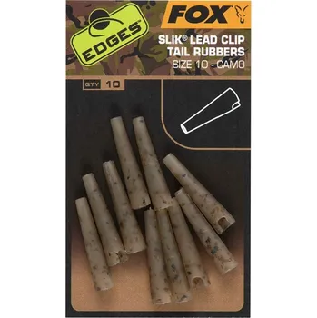 FOX Převleky EDGES Camo Size 10 Slik Lead Clip Tail Rubber