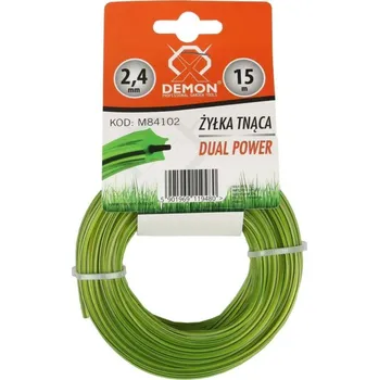 Struna do sekačky Struna zesílená, hvězdicový profil, 15m, 2,4mm DEMON