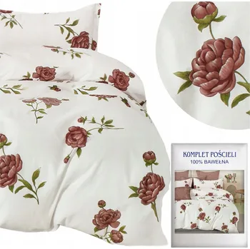 Povlečení Povlečení 160x200 3dílné Bavlněný satén Aida Sada 2x Povlak na polštář