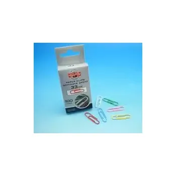 Kancelářská sponka Sponky kancelářské 33 mm barevné