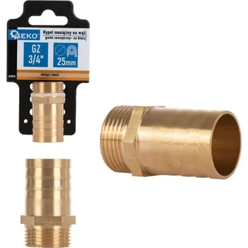 Fitinka Hadičník mosazný 25mm s vnějším závitem 3/4" GEKO