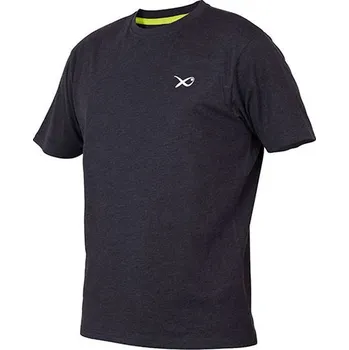 Rybářské oblečení MATRIX Minimal Black Marl T-Shirt XXXL VELIKOST: XL
