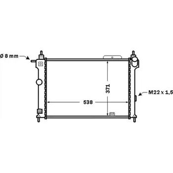 Chladič motoru Chladič, chlazení motoru MAHLE CR 1493 000S