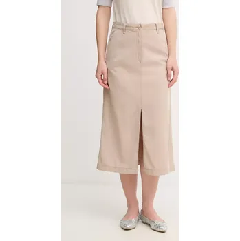 Dámská sukně Sukně Tommy Hilfiger béžová barva, mini, WW0WW44726 80X, vel. 36