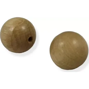 Korálek Korálky dřevěné SV dřevo pr. 20 mm - 2 ks