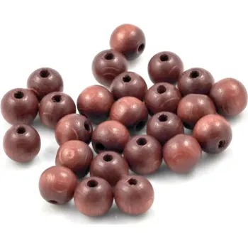 Korálek Korálky dřevěné čokoládové pr. 8 mm – 25 ks