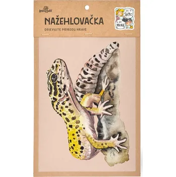 Textilní nažehlovací páska Lesní svět Nažehlovačka M 083 - Gekončík noční