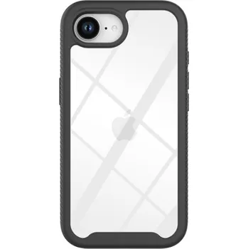 Pouzdro na mobilní telefon Nárazuvzdorný kryt s barevným rámečkem pro iPhone 16e - černý