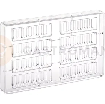 Čokoládová tyčinka Polykarbonátová forma na pralinky, 275x175 mm | MARTELLATO, Stairs