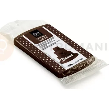 Výroba svíčky Cukrová pasta 250 g - hnědá | SILIKOMART, i78