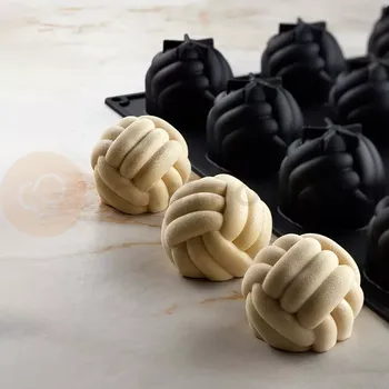 Kuchyňská sůl Silikonová forma na monoporce 400x300 mm, Nodo 12x120 ml | PAVONI, PX43115