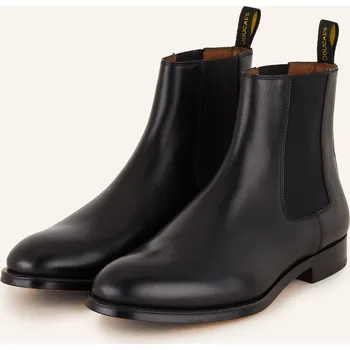 Pánské mokasíny Doucal's Pánské Chelsea Boty Beatles, černá, 46