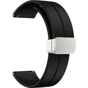 Řemínek na hodinky Silikonový řemínek Ricardo 20mm (pro Amazfit Active 2), černý V1, Quick Release