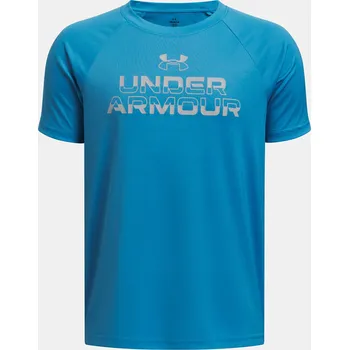 Chlapecké tričko Chlapecké tričko Under Armour UA Tech Split Wordmark SS - Kluci Under Armour modrá 3285209