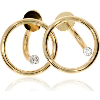 Náušnice Zlatnictví Helios Zlaté náušnice 2v1