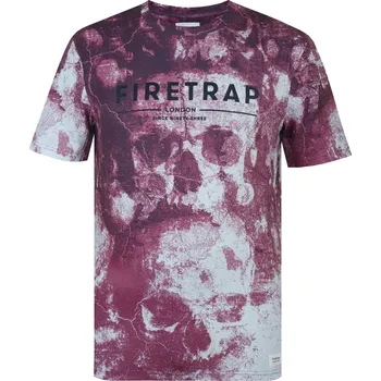 Tričko Firetrap Burgundy Skull 1103118 L