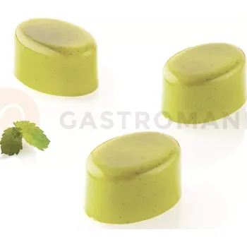Výrobník cukrové vaty Tritanová forma na čokoládové pralinky - Ovale 01, oválná | SILIKOMART, CHOCADO C+P
