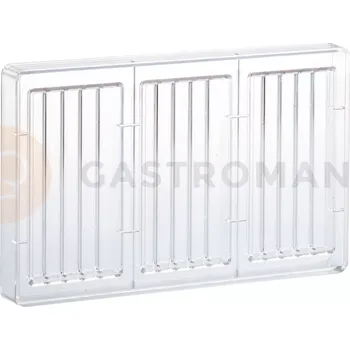 Čokoládová tyčinka Polykarbonátová forma na pralinky, 275x175 mm | MARTELLATO, Kit