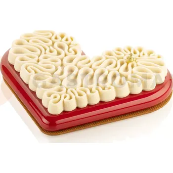 Kuchyňská sůl Silikonová forma na dorty a dezerty - Level Hearts 580 | SILIKOMART, TortaFlex