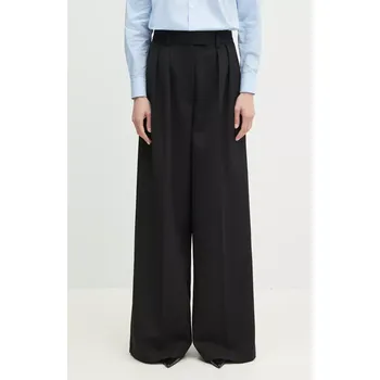 Dámské kalhoty Kalhoty Anine Bing Lou Trouser, 38, černá, 99X