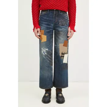 Džíny Andersson Bell Patchwork Printed Denim Trompe L`Oeil apa789u, 28, námořnická modř, 59X