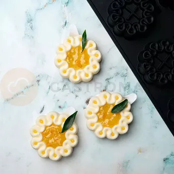 Kuchyňská sůl Silikonová forma na monoporce 400x300 mm, Ondulation, 12x115 ml | PAVONI, PX43116