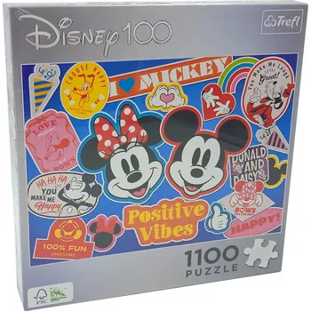 Puzzle Disney 1100 dílků - Mickey a Minnie mouse