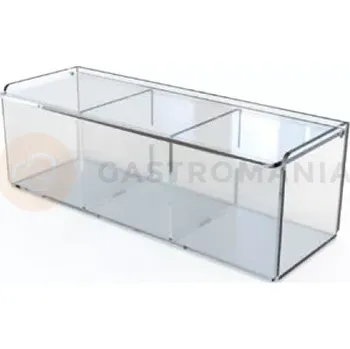 Nádoba na led Nádoba na sypké produkty 240x120x120 mm, trojitá | MARTELLATO, BOX2403