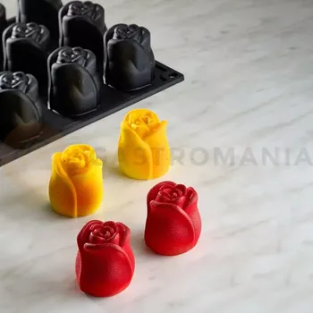 Kuchyňská sůl Silikonová forma na monoporce 300x175 mm, Romance40time, 15x40 ml | PAVONI, PX3226