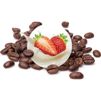 Káva Jahody ve smetaně - zrnková káva bezkofeinová, 1000g