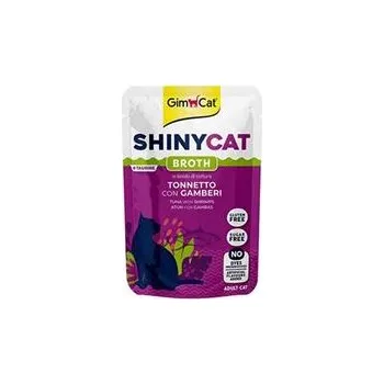 Krmivo pro kočku Gimcat ShinyCat kapsa tuňák s krevetami ve vývaru 70g