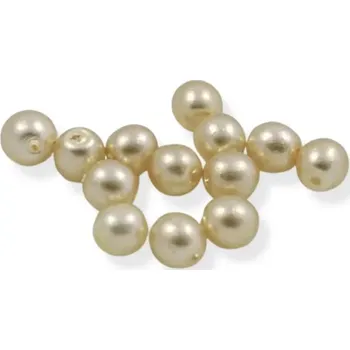 Korálek Voskové perle béžové 4mm - 48 ks