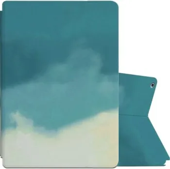 Pouzdro na mobilní telefon Pouzdro se vzorem vodových barev pro iPad 2 / 3 / 4 - petrolejové