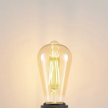 Lampička Arcchio LED žárovka E27 ST64 6,5 W 2 500 K jantarová 3stupňový stmívač