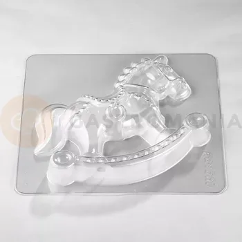Čokoládová tyčinka Tepelně tvarovaná forma 175x155x55 mm, Rocking Horse | PAVONI, KT221