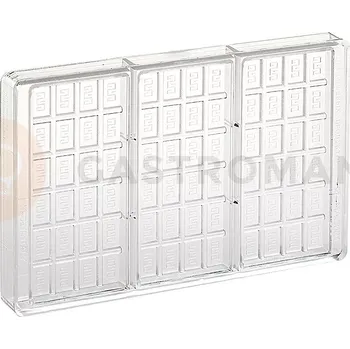 Čokoládová tyčinka Polykarbonátová forma na pralinky, 275x175 mm | MARTELLATO, Classic 75