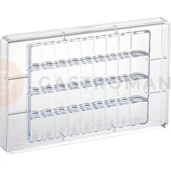 Čokoládová tyčinka Polykarbonátová forma na pralinky, 275x175 mm | MARTELLATO, Chocolog Wavy